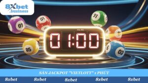 "Vietlott 1 Phút" là có thật! Săn Jackpot 6/45 và nhận thưởng "nóng" 24/7 chỉ có tại MEGA Siêu Tốc 8xbet.
